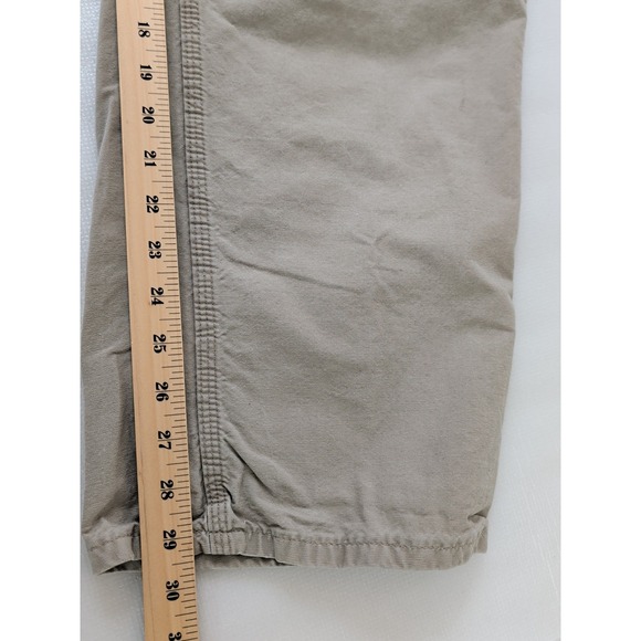 Carhartt Carpenter Pants Mens 34x32 Tan B151 Dungaree Fit Utility Work Cotton - Picture 13 of 14